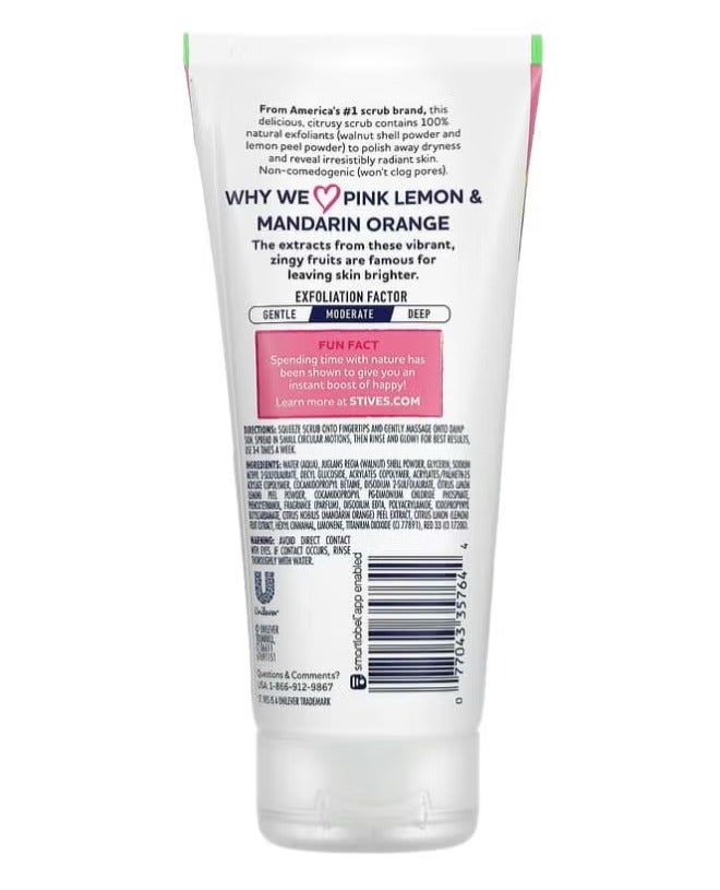 سانت آيفز سانت ايفز مقشر الوجه لبشرة متألقة بالليمون الوردي واليوسفي - 170 جم - Image 2